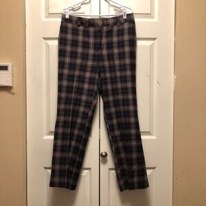 Vintage Custom Plaid Wool Pants